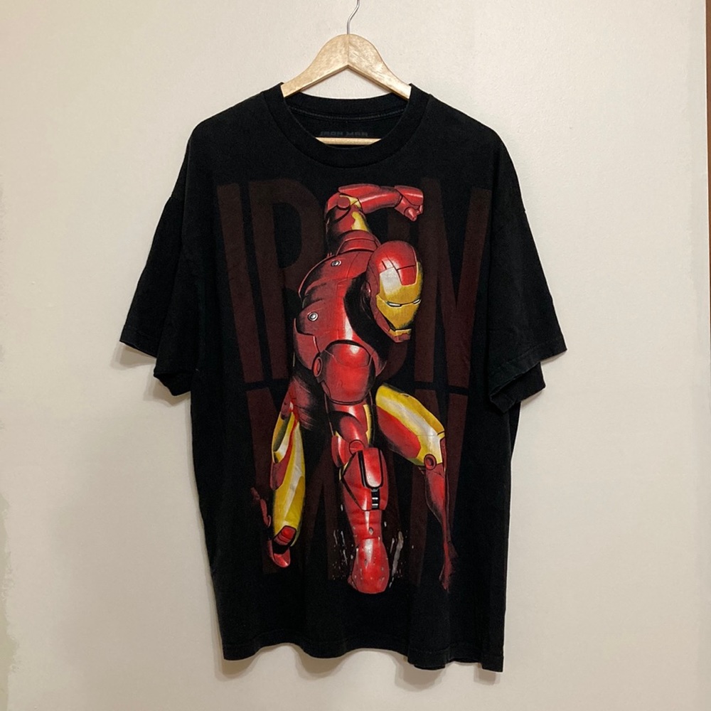 2006 Giant Iron Man Print Shirt - XXL